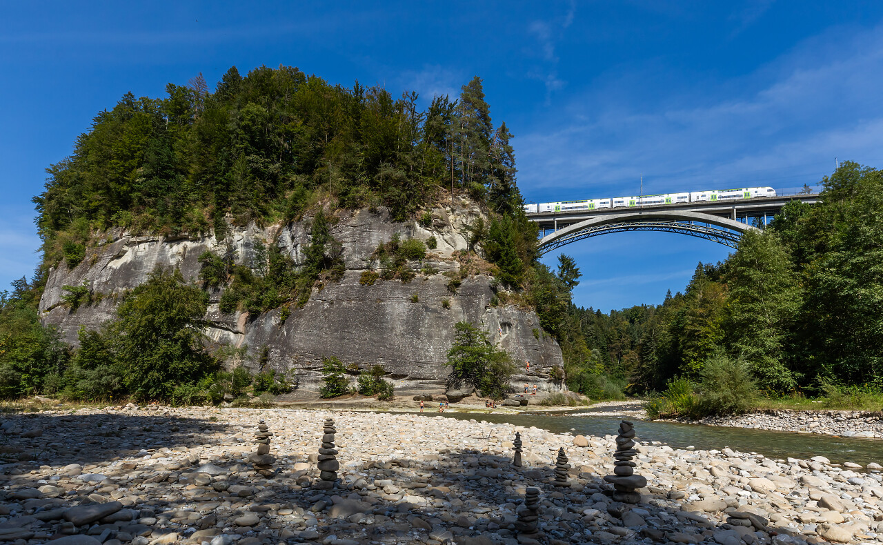 RABe 515 MUTZ of BLS between Mittelhäusern and Schwarzwasserbrücke