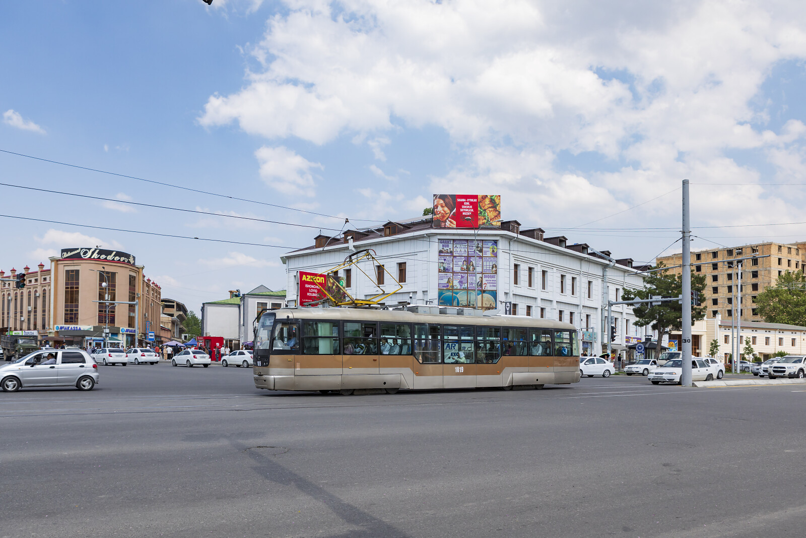 1019 der DK (Tramvay liniyalarini ekspluatatsiya qilish direksiyasi) bei Samarkand (Dahbet), Usbekistan